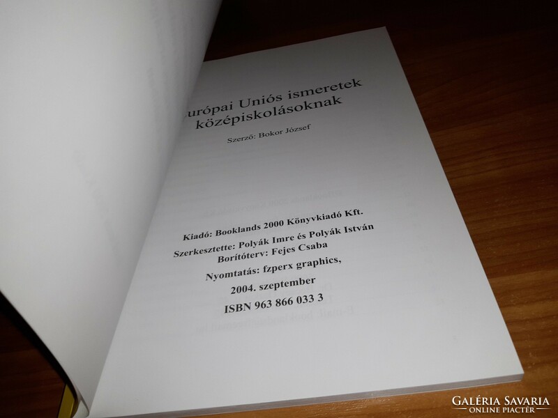 Bokor József - Európai Uniós ismeretek középiskolásoknak könyv