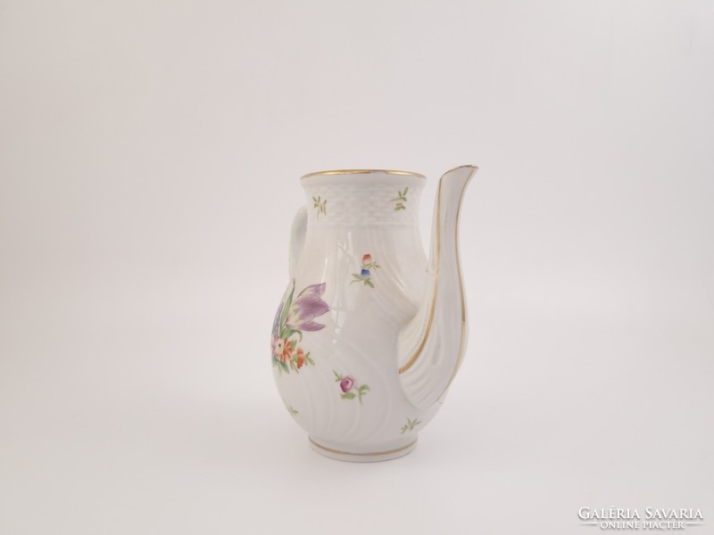 Herend 1942 antique floral tea or coffee jug spout