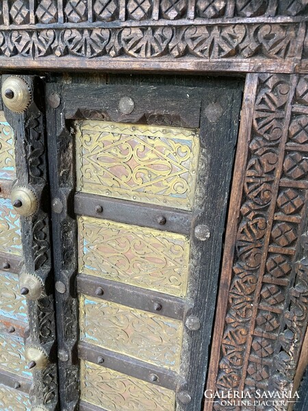 Antique carved Indian window