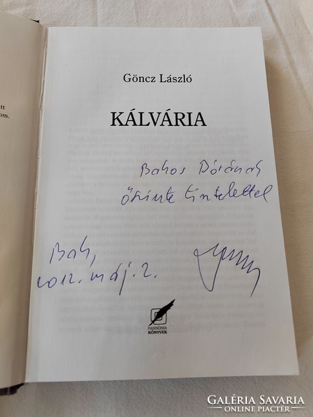 Göncz László: Kálvária - Dedikált