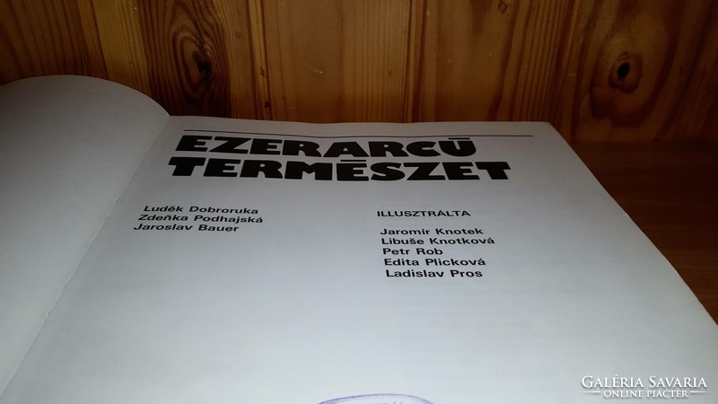 Ludek Dobroruka, Zdenka Podhajská, Jaroslav Bauer - Ezerarcú természet könyv