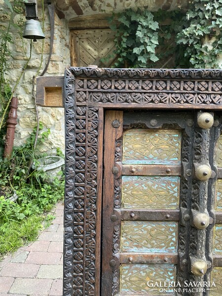 Antique carved Indian window