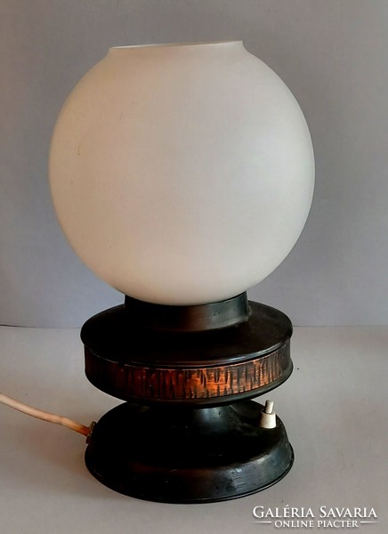 Bronze table lamp vintage industrial artist negotiable