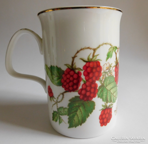 Roy Kirkham mug with English raspberry decor