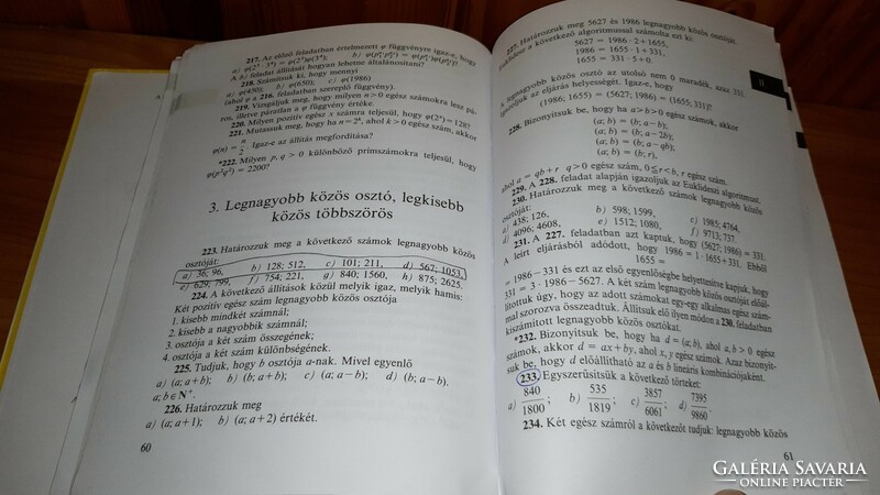 (sárga) Matematika feladatgyűjtemény I. - Bartha Gábor könyv