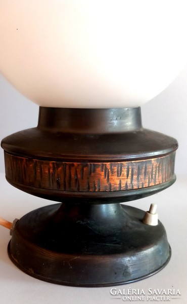 Bronze table lamp vintage industrial artist negotiable