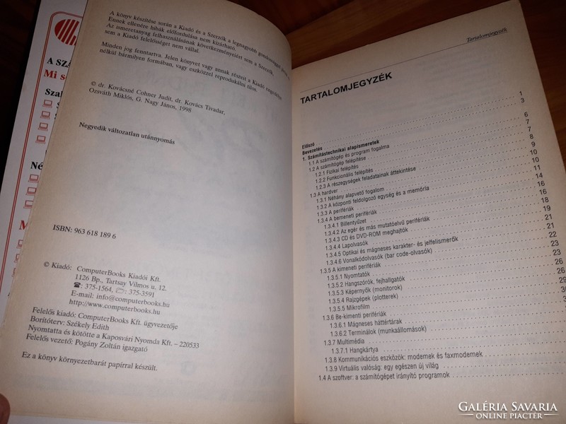 Dr. Kovács Tivadar - Mit kell tudni a PC-ről? (ComputerBooks, 2002) könyv