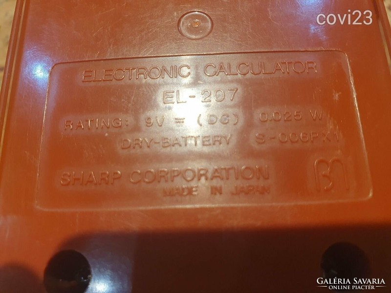 Retro sharp calculator el-207 in the box stationery social real cooper