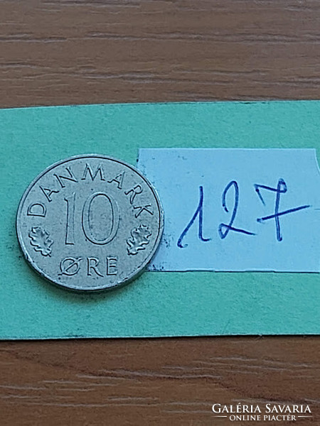 Denmark 10 öre 1977 copper-nickel, ii. Queen Margaret 127