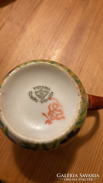 Victoria antik japán kávéscsésze aljjal 1920-asévek Csehszlovák