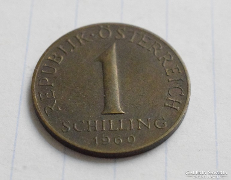 Ausztria 1 schilling , 1960 , pénz , érme