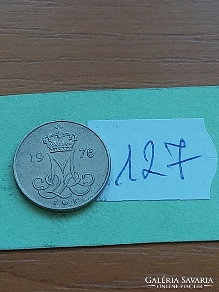 Denmark 10 öre 1976 copper-nickel, ii. Queen Margaret 127