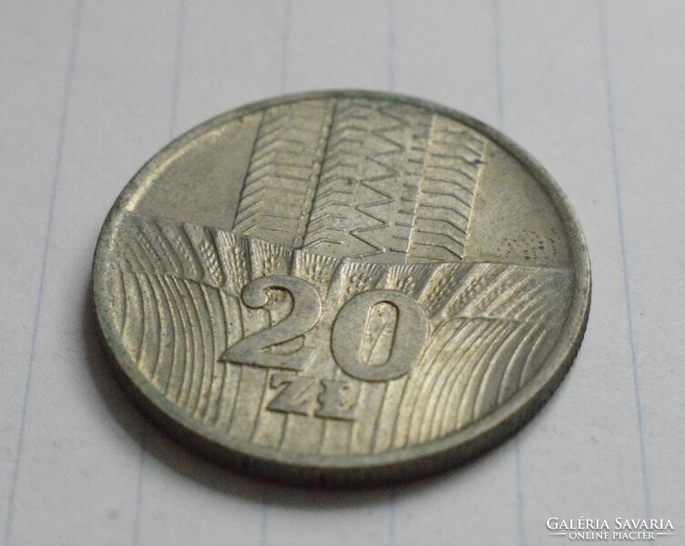 Lengyelország , 20 Zloti , 1973 , pénz , érme , zl