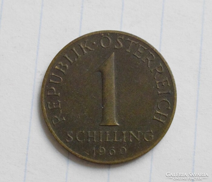 Ausztria 1 schilling , 1960 , pénz , érme