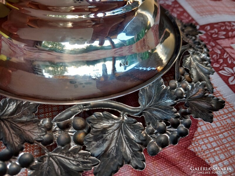 Antique silver base bowl approx. 1860!!! Unique work of art.9
