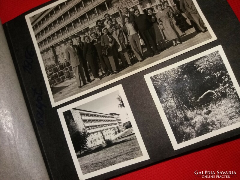 Antik 1950 -s évek fotoalbum sok -sok korabeli fotóval a képek szerint