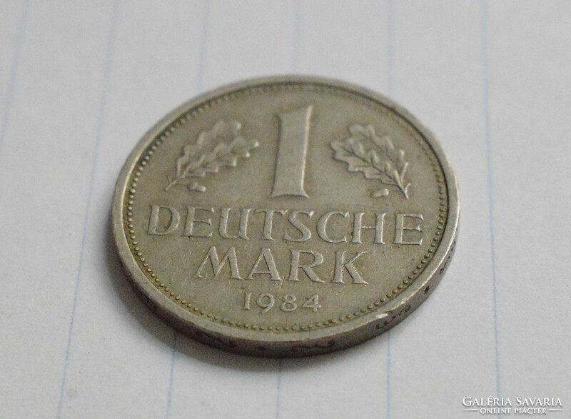Németország 1 márka , 1984 D , pénz , érme