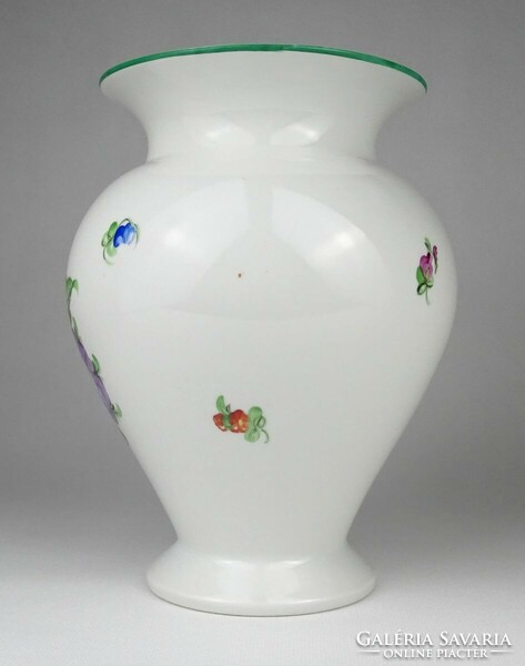 1N708 Old Herend porcelain vase with flower pattern 20.5 Cm