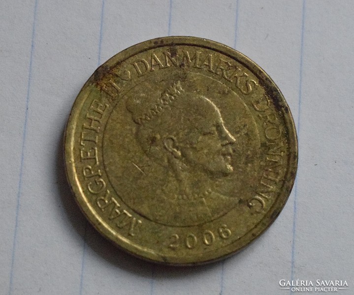 Denmark, 10 kroner, 2006, money, coin, kroner