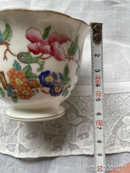 Special! Antique hand-painted English cup set inside and out