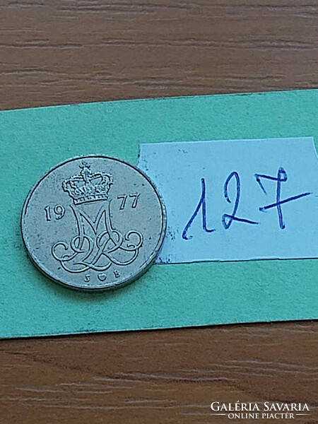 Denmark 10 öre 1977 copper-nickel, ii. Queen Margaret 127