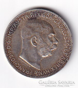Osztrák ezüst 1 Korona 1913 (patinás)