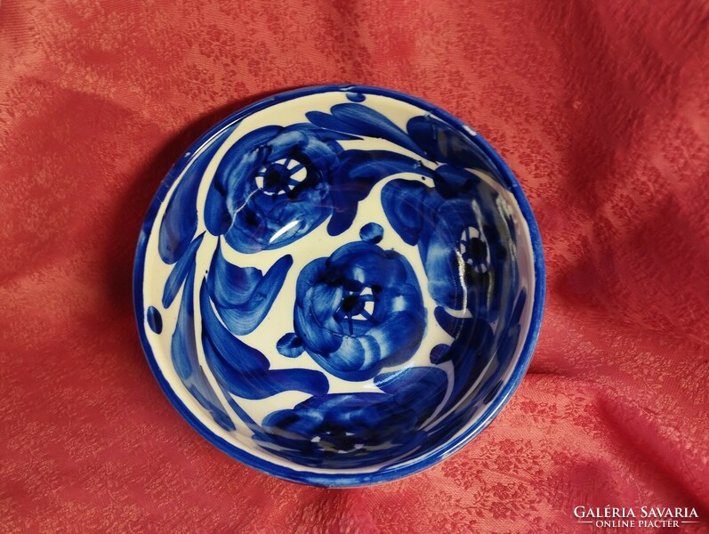 Hand-painted deep bowl, 2 pieces