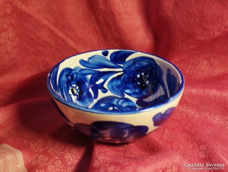 Hand-painted deep bowl, 2 pieces