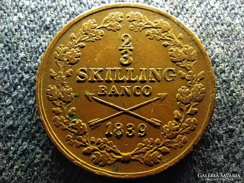 Svédország XIV. Károly János (1818-1844) 2/3 skilling banco 1839 (id62724)