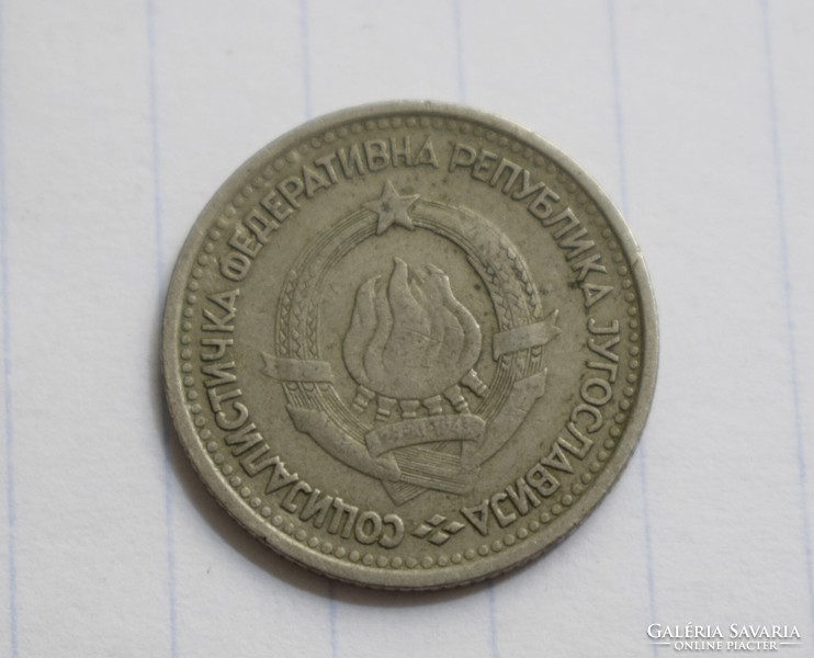 1 Dinár, 1965 , Jugoszlávia › Szocialista Jugoszlávia › 1945 - 1992 , pénz , érme