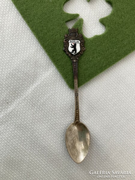 Antiko 800 silver commemorative spoon with Berlin coat of arms