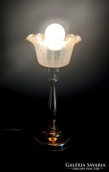 Art Nouveau copper table lamp negotiable