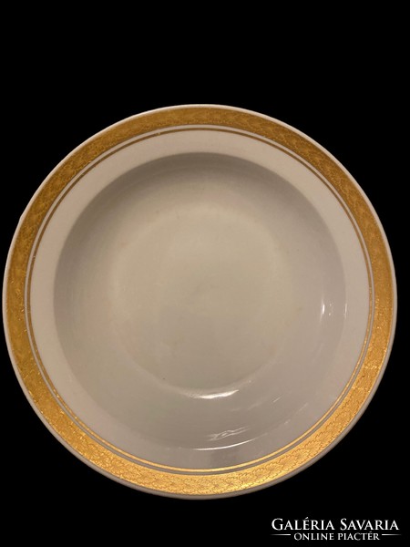 Ritka Zsolnay arany szegélyes tányérok