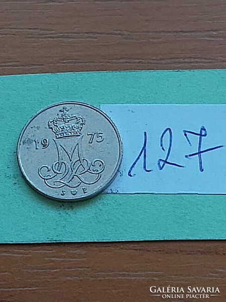 Denmark 10 öre 1975 copper-nickel, ii. Queen Margaret 127