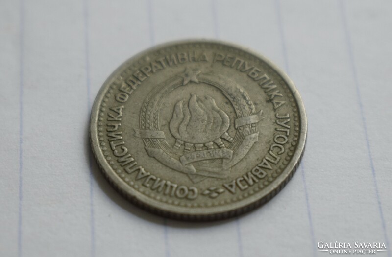 1 Dinár, 1965 , Jugoszlávia › Szocialista Jugoszlávia › 1945 - 1992 , pénz , érme