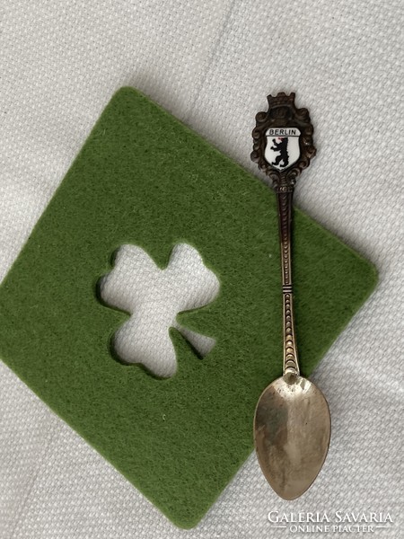 Antiko 800 silver commemorative spoon with Berlin coat of arms