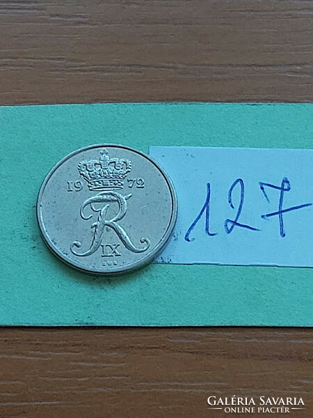 Denmark 10 öre 1972 copper-nickel, ix. King Frederick 127