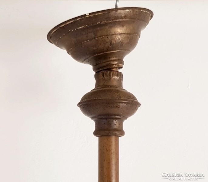 Old ceiling lamp with glass rod