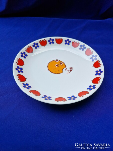 Rare Hóllóháza hedgehog, hedgehog small plate, children's plate