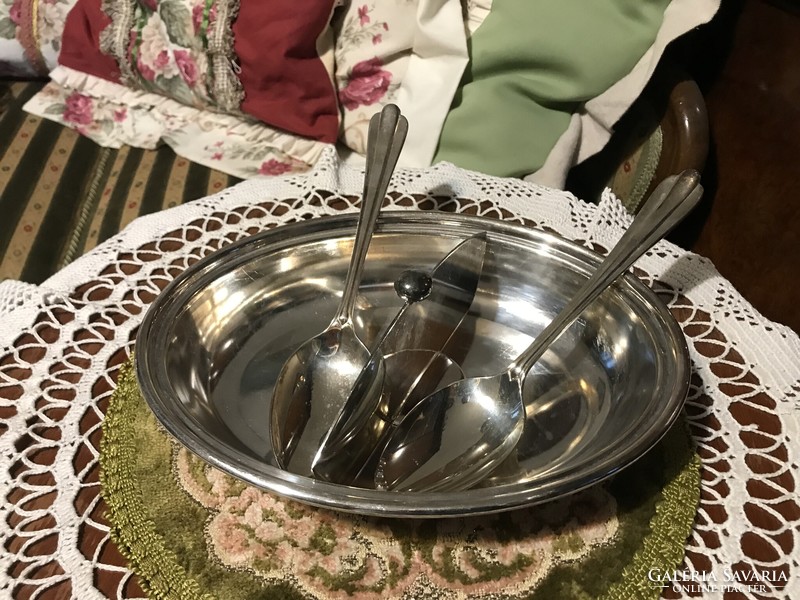 Antique rarity silver plated mappin & webb sheffield divisible serving bowl with serving spoon