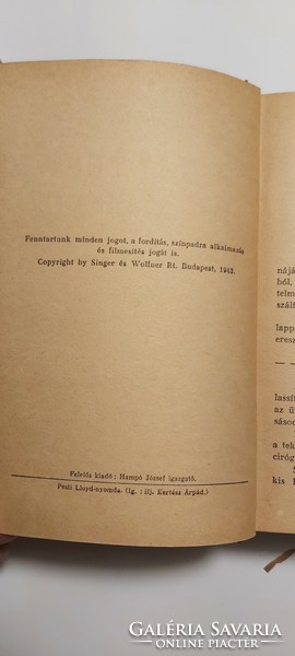 The brave Gyula Somogyváry, the corps remains loyal, 1943, first edition.