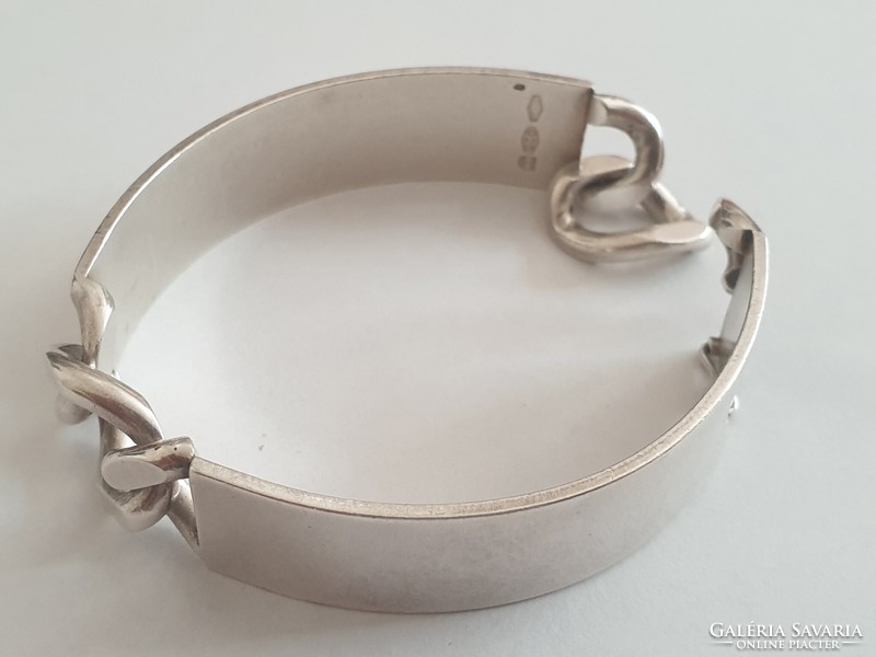 Beautiful thick silver bracelet 46g