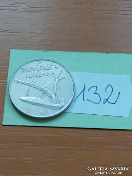 Italy 10 lira 1976 alu. Kalás 132