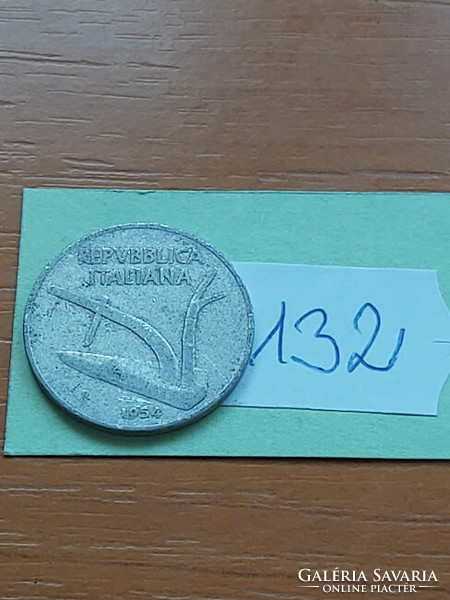 Italy 10 lira 1954 alu. Kalás 132