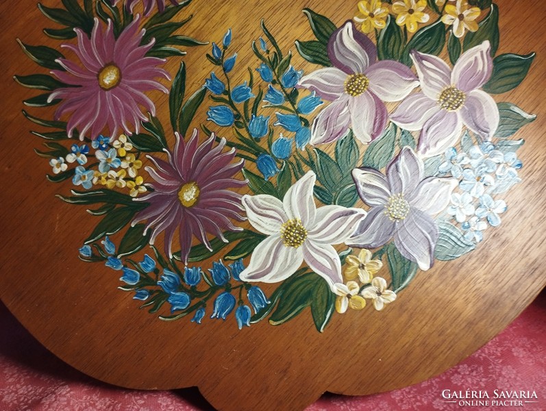 Beautiful hand-painted wood, wall decoration