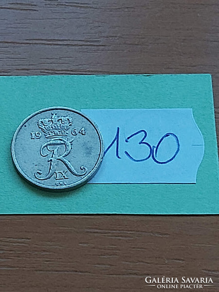 Denmark 10 öre 1964 copper-nickel, ix. King Frederick 130