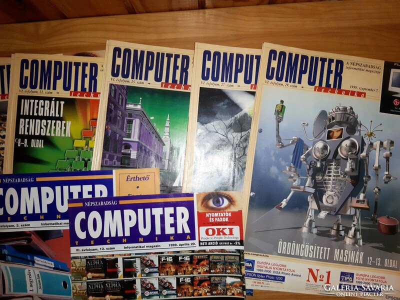Computer Technika 81 darab szám, V. VI. VII. VIII. évfolyam (1998-2001)