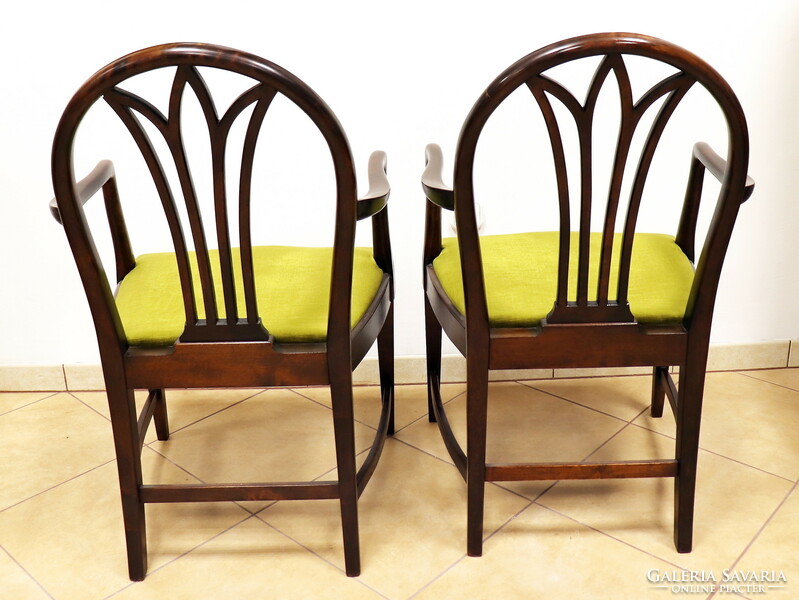 Pair of armchairs, art deco, renovated