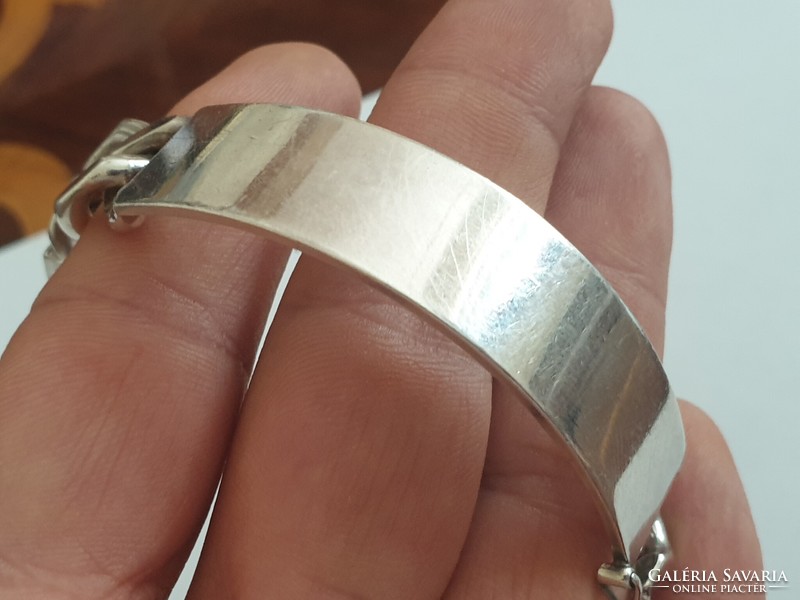 Beautiful thick silver bracelet 46g