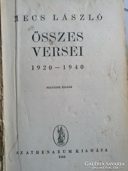 Mécs László összes versei 1920-1940